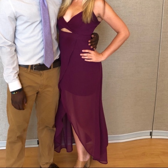 Purple High/Low Dress - Picture 3 of 11